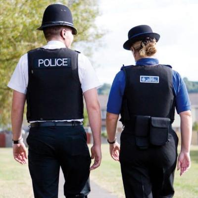 Police Officer and PCSO walking